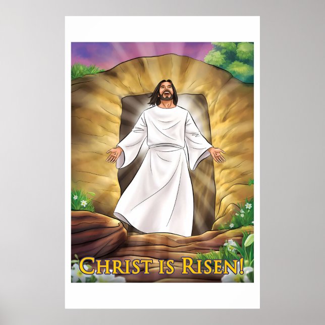 Bonne affiche de Pâques chrétiennes (Devant)