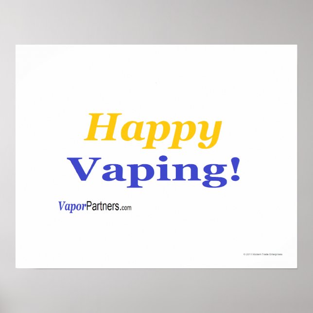 Bonne affiche Vaping pour cette occasion spéciale  (Devant)