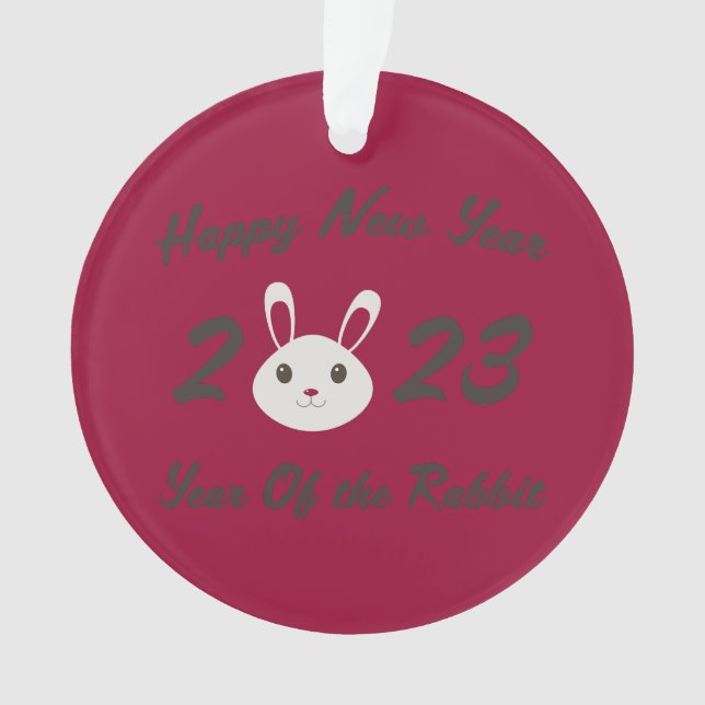 Bonne année 2023 Année du lapin (devant)
