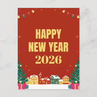 Bonne année 2026 Carte postale-Festive Carte de vo