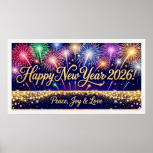 Bonne année 2026 Feux d'artifice de décoration 2