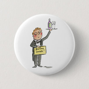 Bonne Annee 2 Inch Round Button