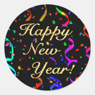 "Bonne année !" autocollants