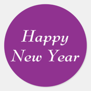 Bonne année Bernhard Purple Sticker par Janz