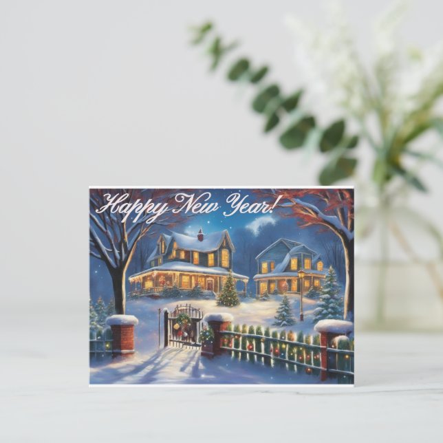 Bonne année carte (Debout devant)