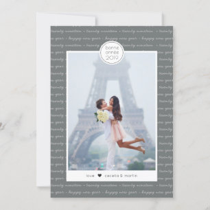 Bonne année Carte de vacances Bonne Année Script