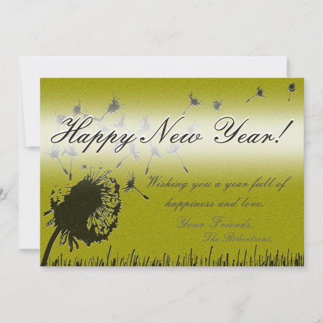 Bonne année - Carte Gold Wish (Devant)