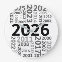 Bonne année compte à rebours Horloge murale