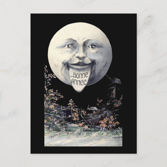 Bonne Annee -- Happy New Year Holiday Postcard (Front)