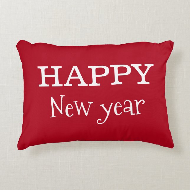 "Bonne année" Jouer Coussin d'accent (Devant)