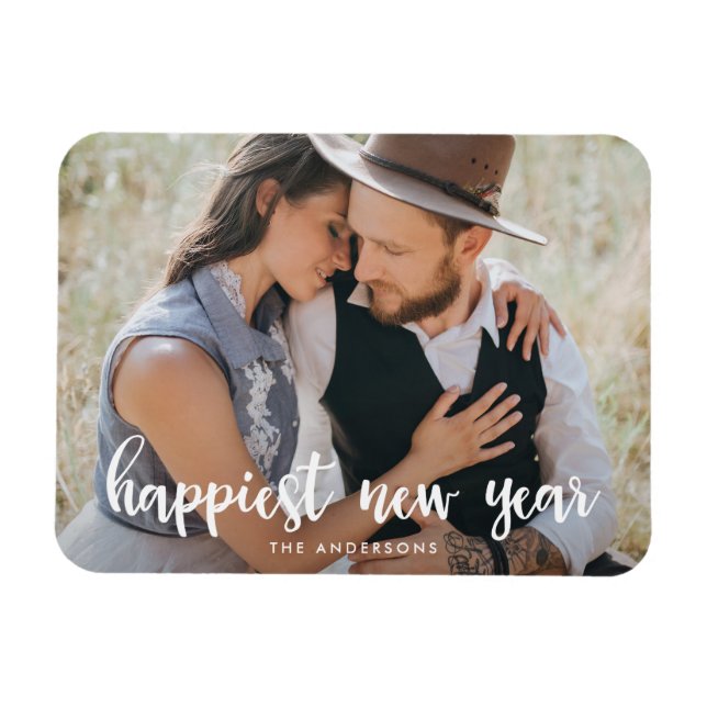 Bonne année | Magnet photo de vacances (Horizontal)