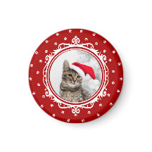 'Bonne Année Meow ! ' Aimant de Noël Amoureux des 
