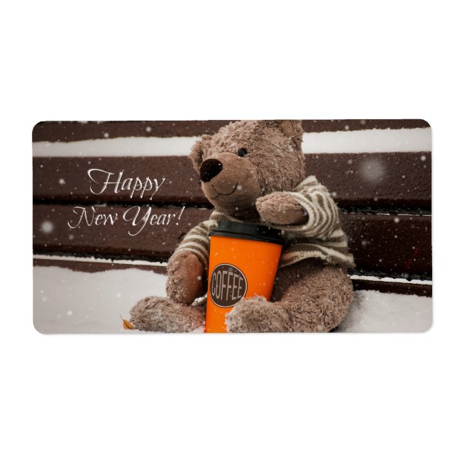 Bonne année. Ours en peluche. (Devant)