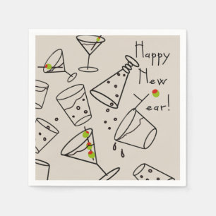 Bonne année ! Serviettes en Papier