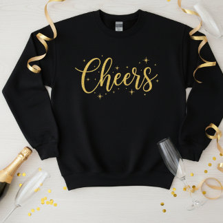  🥂 Bonne année sweatshirt à paillettes dorées | C