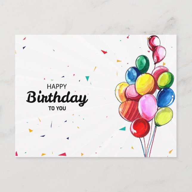 Bonne Anniversaire À Vous Carte Anniversaire (Devant)