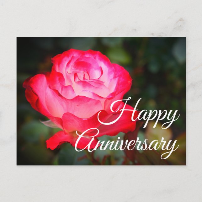 Bonne Anniversaire Cherry Parfait Rose #3 Carte po (Devant)