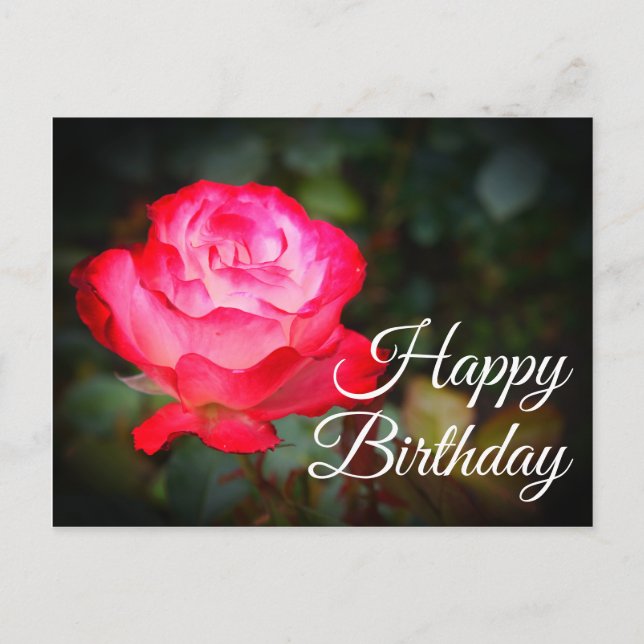 Bonne Anniversaire Cherry Parfait Rose #3 Carte po (Devant)
