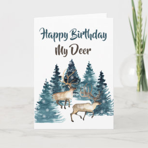 Bonne Anniversaire Ma carte de Cerf