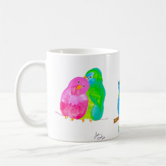 Bonne aquarelle Oiseaux café Mug