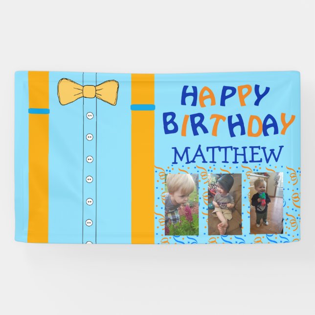 Bonne bannière d'anniversaire, Anniversaire du gar (Horizontal)