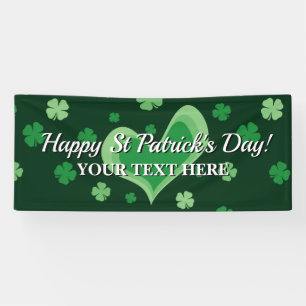 Bonne bannière de la fête de la Saint Patrick avec
