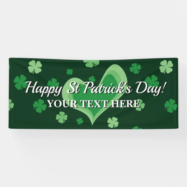 Bonne bannière de la fête de la Saint Patrick avec (Horizontal)
