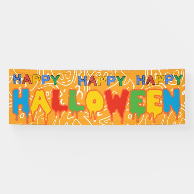 Bonne bannière d'Halloween | Décorations personnal (Horizontal)