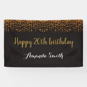 Bonne bannière du 20e anniversaire. Parties scinti