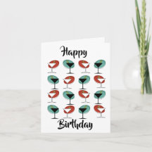 Bonne boisson d'anniversaire carte de voeux