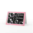 Bonne bulles d'anniversaire - Carte de voeux rose