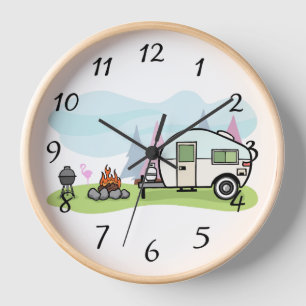 Bonne Camper Trailer Grande horloge