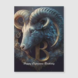 Bonne Capricorne Anniversaire Carte magnétique