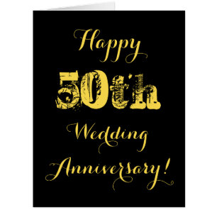 Bonne carte 50e anniversaire de Mariage