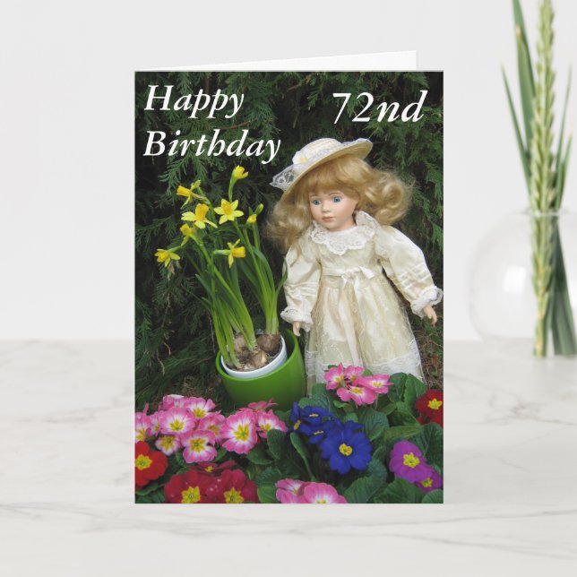 Bonne carte 72e anniversaire (Devant)