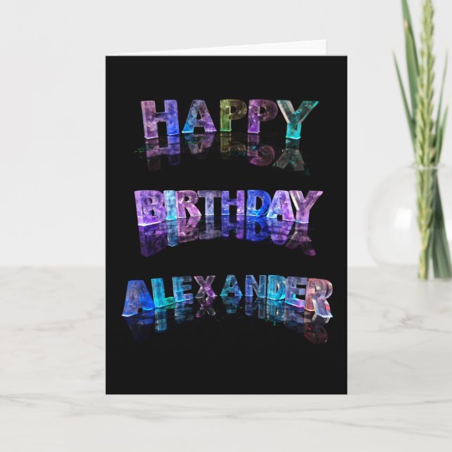 Bonne carte Alexander anniversaire (Devant)