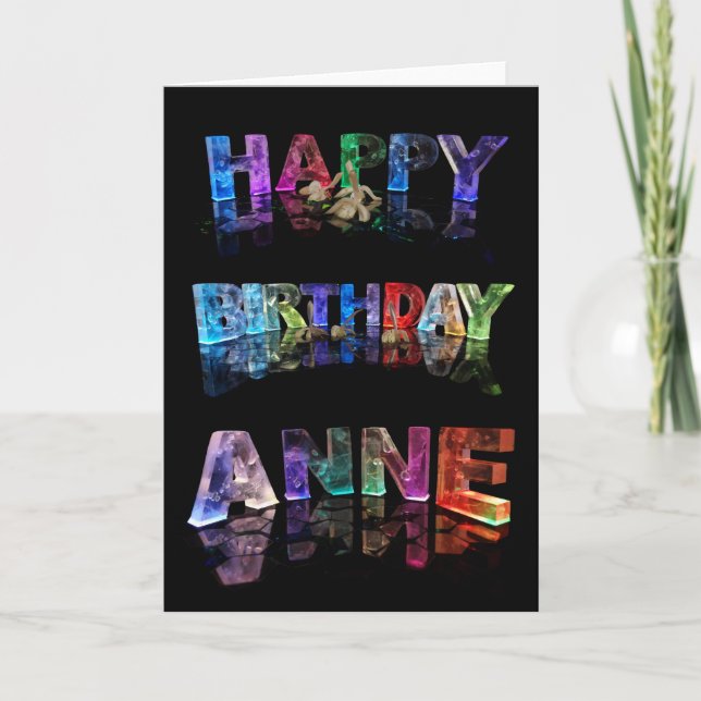 Bonne carte Anne d'anniversaire (Devant)