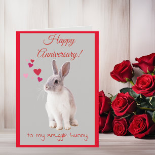 Bonne carte Anniversaire à mon Bunny Snuggle