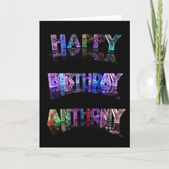 Bonne carte Anthony Anniversaire (Devant)
