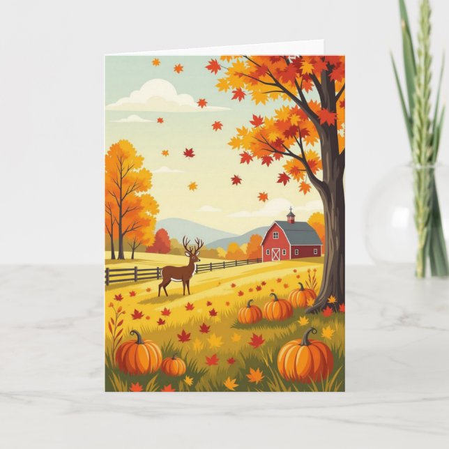 Bonne Carte Automne, Carte Automne, Carte Automne (Devant)