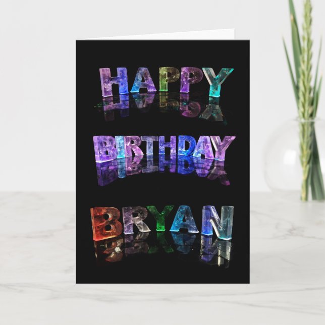 Bonne carte Bryan anniversaire (Devant)