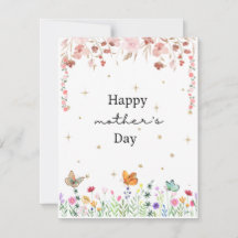 Bonne carte cadeau de jour de la mère