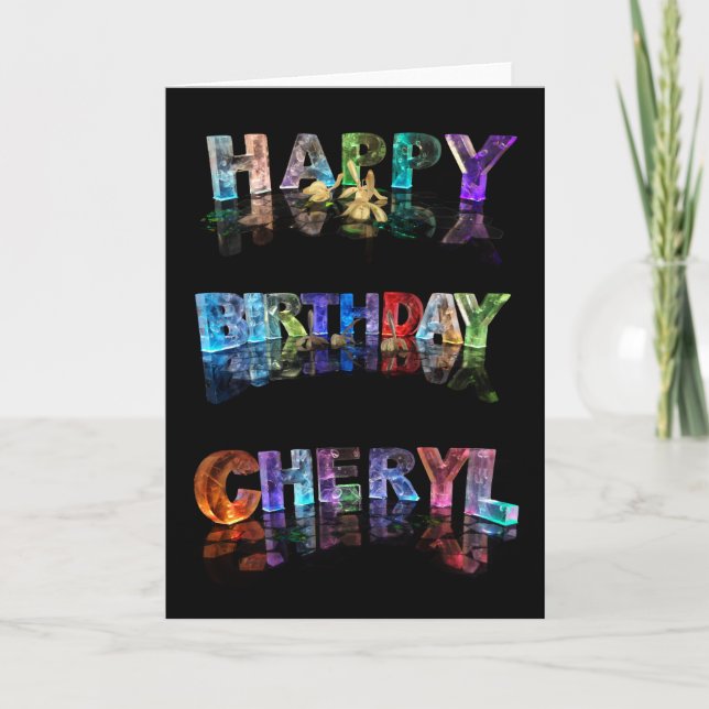 Bonne carte Cheryl Anniversaire (Devant)