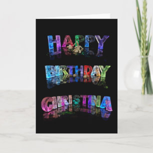 Bonne carte Christina anniversaire