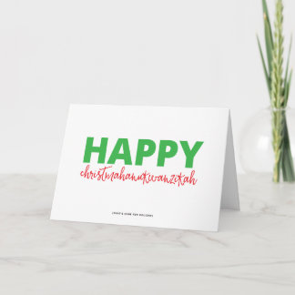 Bonne carte Christmahanukwanzikah