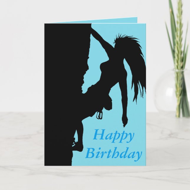 Bonne carte d'alpiniste d'anniversaire (Devant)