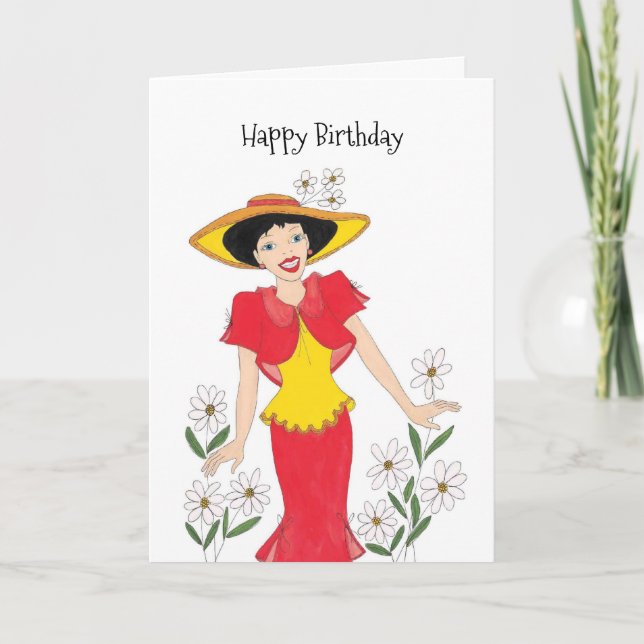 Bonne carte d'amie d'anniversaire (Devant)