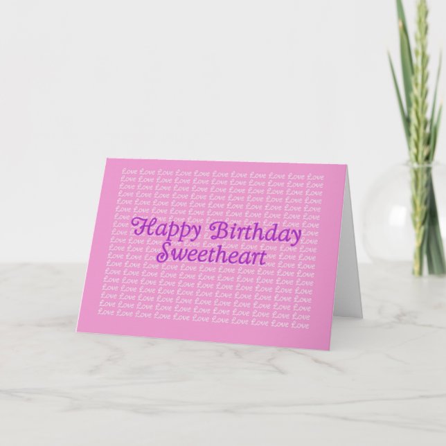 Bonne carte d'amour pour l'anniversaire Lavender s (Devant)