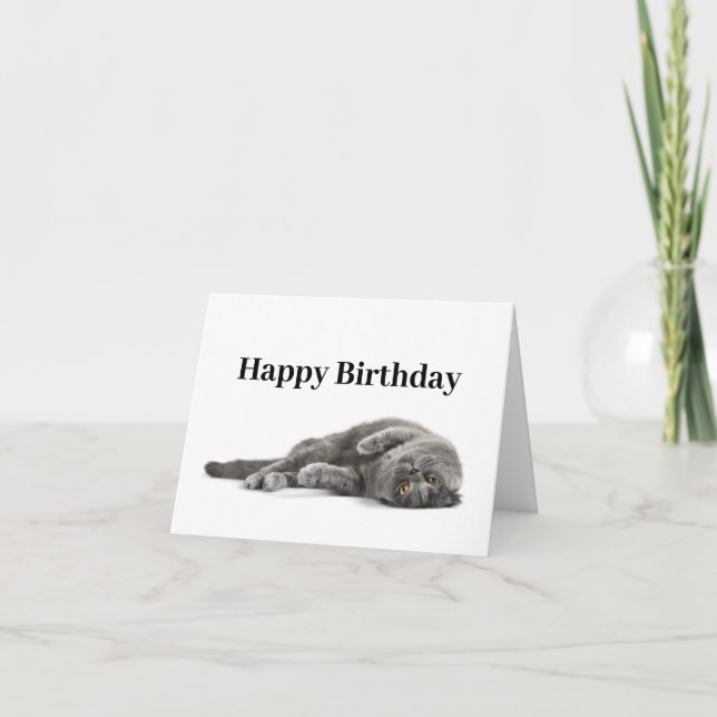 Bonne carte d'Amoureux des chats d'anniversaire (Devant)