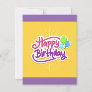 Bonne carte d'anniversaire !